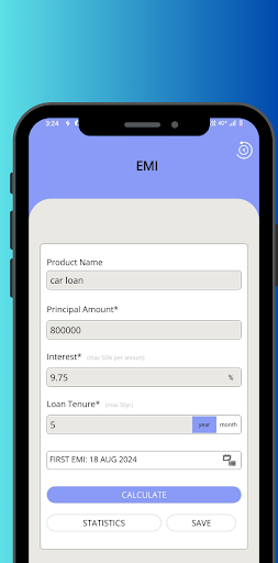 EMI Calculator Screen 3