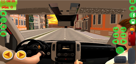 Van Bus Driving Transport Game