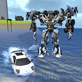 X Robot Car : Shark Water icon