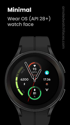 Android application Minimal: Watch face screenshort