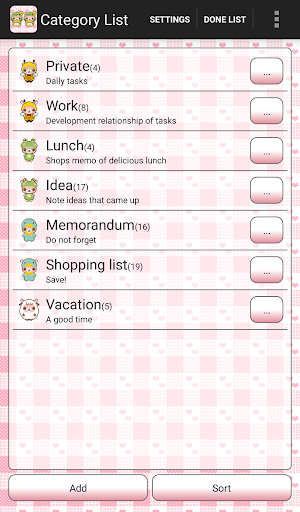 Android application Bear Rabbit Task screenshort