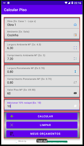 Calcular Piso Screen 3