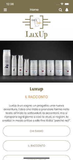 LuxUp Screen 2