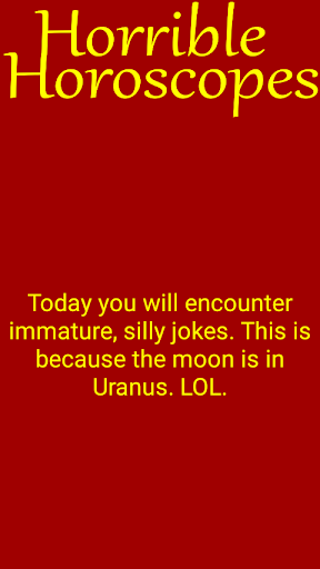 Horrible Horoscopes Screen 2