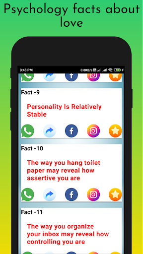 Amazing Psychology facts Screen 2