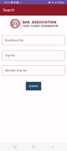 Gorakhpur Bar Portal Screen 2