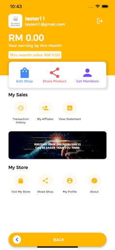 myConnect Screen 3