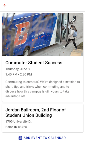 Boise State Orientation Screen 2