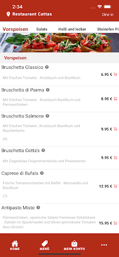 Restaurant Cottas Screen 3