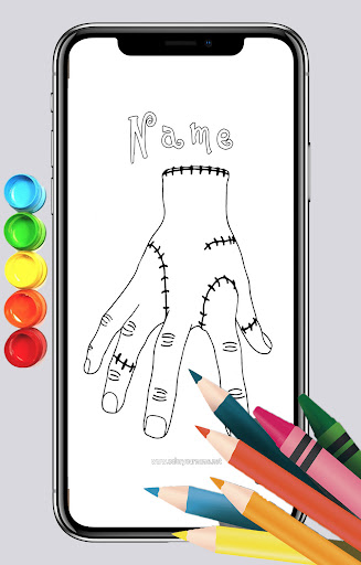 Wednesday Addams Coloring