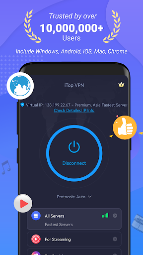 iTop VPN APK v2.5.1 (MOD VIP Unlocked) Gallery 4