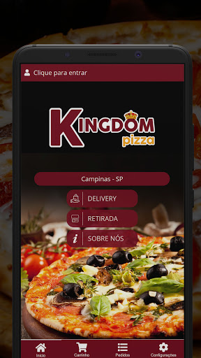 Android application Kingdom Pizzaria screenshort