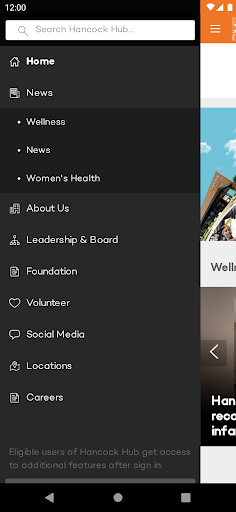 Hancock Hub Screen 2