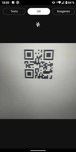 Android application Vision QR screenshort