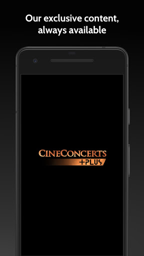 Android application CineConcerts +Plus screenshort