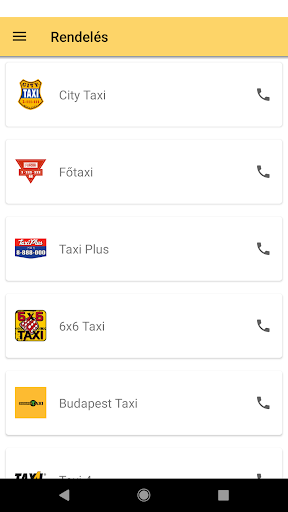 TaxiBudapest Screen 2