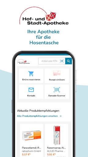Android application Hof- und Stadt-Apotheke screenshort