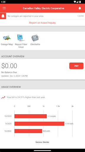 Screenshot of MyCVEC