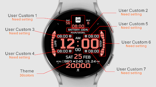 IWF AllNew DIGI II watch face Screen 2