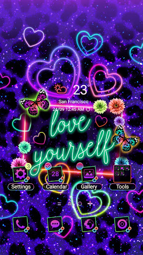 Android application Neon Mood Love - Wallpaper screenshort
