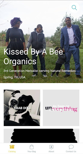 Android application Kissed By A Bee Organics screenshort