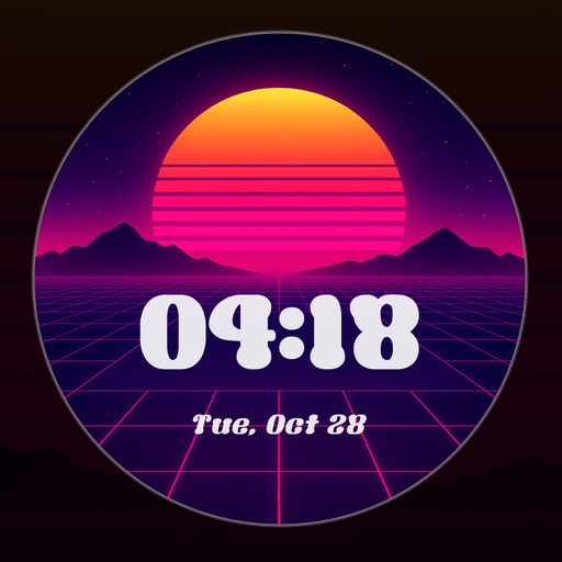 Waface DW04  Retro Watchface