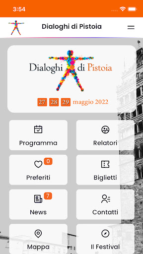 Android application Dialoghi di Pistoia screenshort