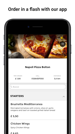 Android application Napoli Pizza Bolton screenshort
