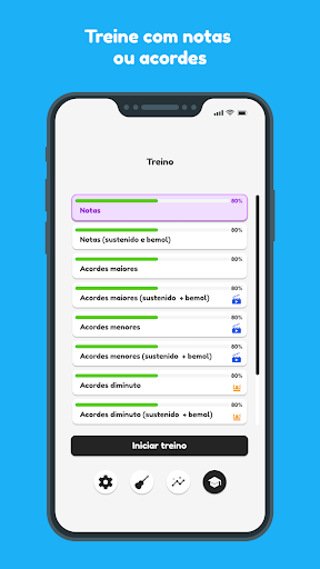 Android application Ouvido Absoluto screenshort