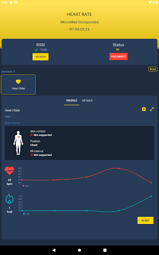 Screenshot of ST BLE Toolbox