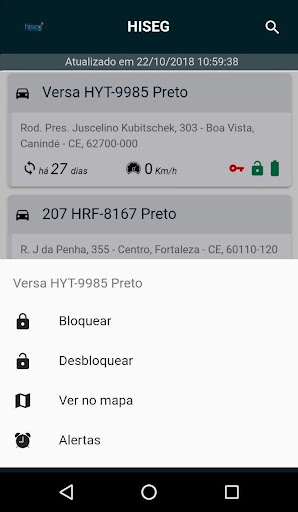 Hiseg Rastreamento Screen 2