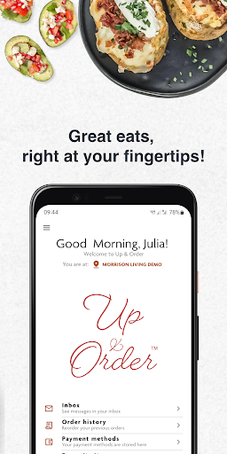 Android application Up & Order screenshort