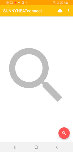 Android application SUNNYHEATconnect screenshort