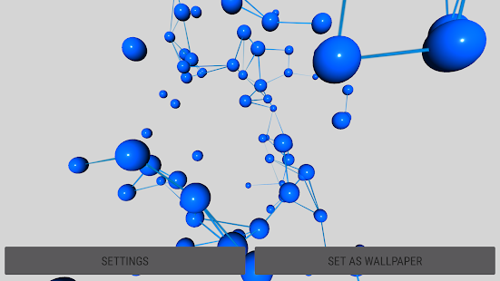 Molecules 3D Live Wallpaper Schermata