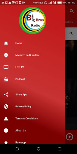 Android application BigBros Radio screenshort