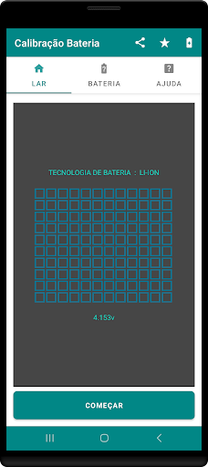 Visualização do aplicativo