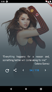 Captura de Pantalla 2 Selena Gomez Quotes and Lyrics android
