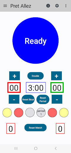 Android application PretAllez Fencing Referee screenshort