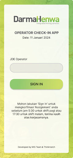 Android application DH Line UP screenshort