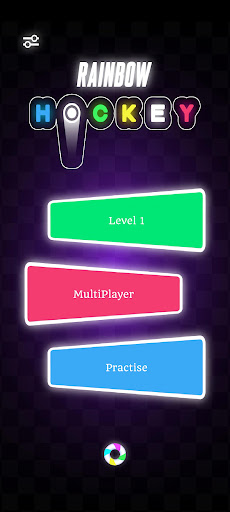 Android application Air Hockey Rainbow screenshort