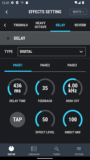 Screenshot of DUAL CUBE LX EDITOR