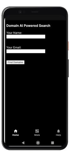 Domain AI Search Screen 2