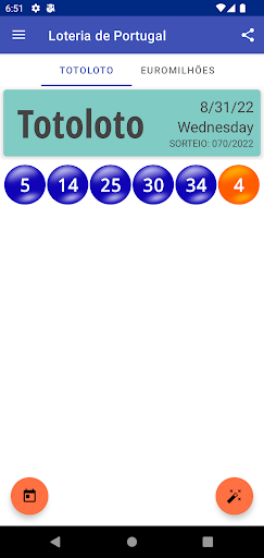 Android application Portugal Loteria - Previsão IA screenshort