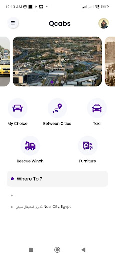 Q Cabs Screen 2