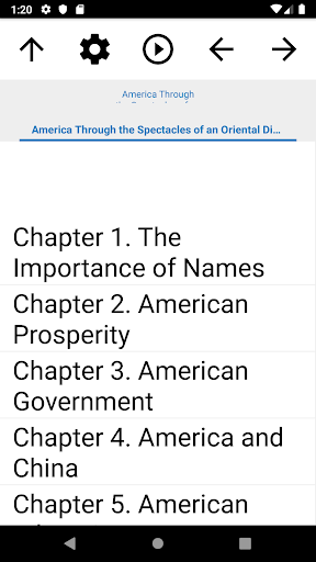 Android application Book, America Through the Spec screenshort