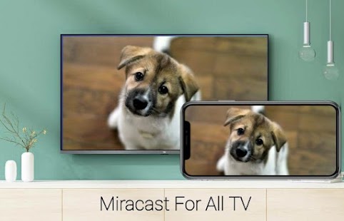 Miracast за Android към екранна снимка на телевизия