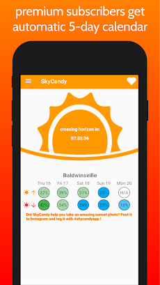 SkyCandy - Sunset Forecast Appのおすすめ画像3