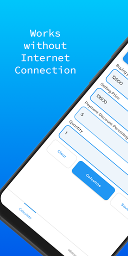 Android application Profit or Loss Calculator screenshort