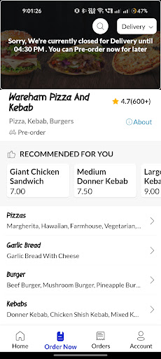 Wareham Pizza And Kebab Screen 3