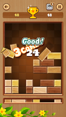 #4. Slide Block Wood (Android) By: Balls Anytime